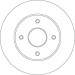Bremsscheibe TRW SINGLE DF4452BS