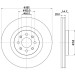 Hella | Bremsscheibe | 8DD 355 120-951 Hella | Bremsscheibe | 8DD 355 120-951