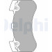 Delphi | Bremsbelagsatz, Scheibenbremse | LP2283 Delphi | Bremsbelagsatz, Scheibenbremse | LP2283