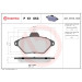 Brembo | Bremsbelagsatz, Scheibenbremse | P 61 053