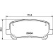 Hella | Bremsbelagsatz, Scheibenbremse | 8DB 355 020-601