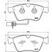 Brembo | Bremsbelagsatz, Scheibenbremse | P 05 003 Brembo | Bremsbelagsatz, Scheibenbremse | P 05 003