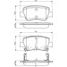 BOSCH Bremsbelagsatz, Scheibenbremse 0 986 494 403