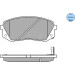 Meyle | Bremsbelagsatz, Scheibenbremse | 025 245 0116/W