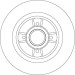 Bremsscheibe TRW SINGLE DF4272BS