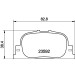 Hella | Bremsbelagsatz, Scheibenbremse | 8DB 355 010-001