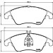 Hella Pagid | Bremsbelagsatz, Scheibenbremse | 8DB 355 012-621