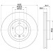 Hella | Bremsscheibe | 8DD 355 104-111