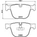 Hella | Bremsbelagsatz, Scheibenbremse | 8DB 355 014-141