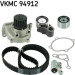 SKF | Wasserpumpe + Zahnriemensatz | VKMC 94912 SKF | Wasserpumpe + Zahnriemensatz | VKMC 94912