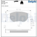 Delphi | Bremsbelagsatz, Scheibenbremse | LP1653 Delphi | Bremsbelagsatz, Scheibenbremse | LP1653