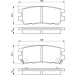 BOSCH Bremsbelagsatz, Scheibenbremse 0 986 461 768
