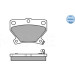 Meyle Bremsbelagsatz, Scheibenbremse MEYLE-ORIGINAL: True to OE 025 235 2114/W