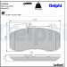 Delphi | Bremsbelagsatz, Scheibenbremse | LP2304