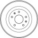 TRW | Bremstrommel | DB4297