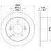 Hella | Bremsscheibe | 8DD 355 113-641