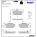 Delphi Bremsbelagsatz, Scheibenbremse LP1526