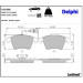 Delphi Bremsbelagsatz, Scheibenbremse LP1950