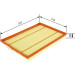 BOSCH F 026 400 381 Luftfilter