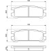 BOSCH Bremsbelagsatz, Scheibenbremse 0 986 461 143