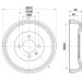 Hella | Bremstrommel | 8DT 355 301-691 Hella | Bremstrommel | 8DT 355 301-691
