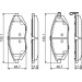 BOSCH | Bremsbelagsatz, Scheibenbremse | 0 986 494 684