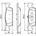 BOSCH | Bremsbelagsatz, Scheibenbremse | 0 986 494 697 BOSCH | Bremsbelagsatz, Scheibenbremse | 0 986 494 697