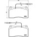 Brembo | Bremsbelagsatz, Scheibenbremse | P 23 082