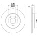 Hella | Bremsscheibe | 8DD 355 108-061 Hella | Bremsscheibe | 8DD 355 108-061