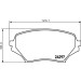 Hella | Bremsbelagsatz, Scheibenbremse | 8DB 355 006-771