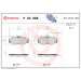 Brembo | Bremsbelagsatz, Scheibenbremse | P 23 068 Brembo | Bremsbelagsatz, Scheibenbremse | P 23 068