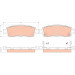 GDB4455 Bremsbelagsatz, Scheibenbremse GDB4455 Bremsbelagsatz, Scheibenbremse