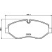 Hella | Bremsbelagsatz, Scheibenbremse | 8DB 355 005-511