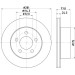 Hella | Bremsscheibe | 8DD 355 125-371