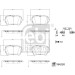 FEBI BILSTEIN 184230 Bremsbeläge FEBI BILSTEIN 184230 Bremsbeläge