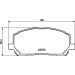 Hella | Bremsbelagsatz, Scheibenbremse | 8DB 355 011-161