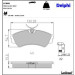 Delphi Bremsbelagsatz, Scheibenbremse LP668