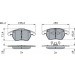 BOSCH Bremsbelagsatz, Scheibenbremse 0 986 424 825