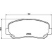 Hella | Bremsbelagsatz, Scheibenbremse | 8DB 355 020-511