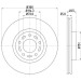 Hella | Bremsscheibe | 8DD 355 110-891