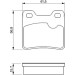BOSCH Bremsbelagsatz, Scheibenbremse 0 986 460 955