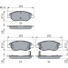 BOSCH | Bremsbelagsatz, Scheibenbremse | 0 986 424 042 BOSCH | Bremsbelagsatz, Scheibenbremse | 0 986 424 042