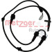 Metzger | Sensor, Raddrehzahl | 0900754