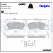 Delphi | Bremsbelagsatz, Scheibenbremse | LP2485
