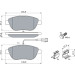0 986 424 596 Bremsbelagsatz, Scheibenbremse