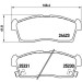 Brembo | Bremsbelagsatz, Scheibenbremse | P 61 108 Brembo | Bremsbelagsatz, Scheibenbremse | P 61 108
