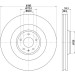 Hella | Bremsscheibe | 8DD 355 129-031 Hella | Bremsscheibe | 8DD 355 129-031