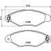 Hella Pagid | Bremsbelagsatz, Scheibenbremse | 8DB 355 012-711