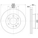 Hella | Bremsscheibe | 8DD 355 129-281