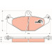 TRW Bremsbelagsatz, Scheibenbremse COTEC GDB1041